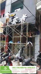 Cải tạo nhà hàng, thiết kế làm biển hiệu và nội thất nhà hàng tại Hải Phòng