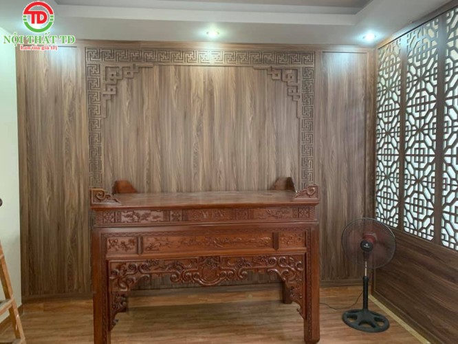 THIẾT KẾ THI CÔNG PHÒNG THỜ ANH BÁCH - VĂN CAO 0- HẢI PHÒNG